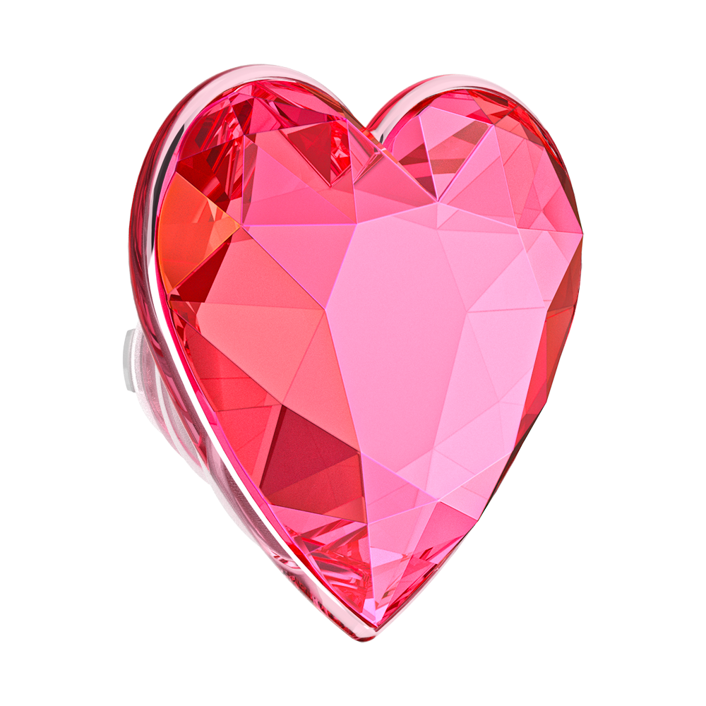 Crystal Heart Neon Pink — MagSafe PopGrip - US 77726
