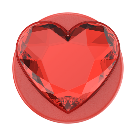 Crystal Heart Rosso — MagSafe PopGrip - US 64486