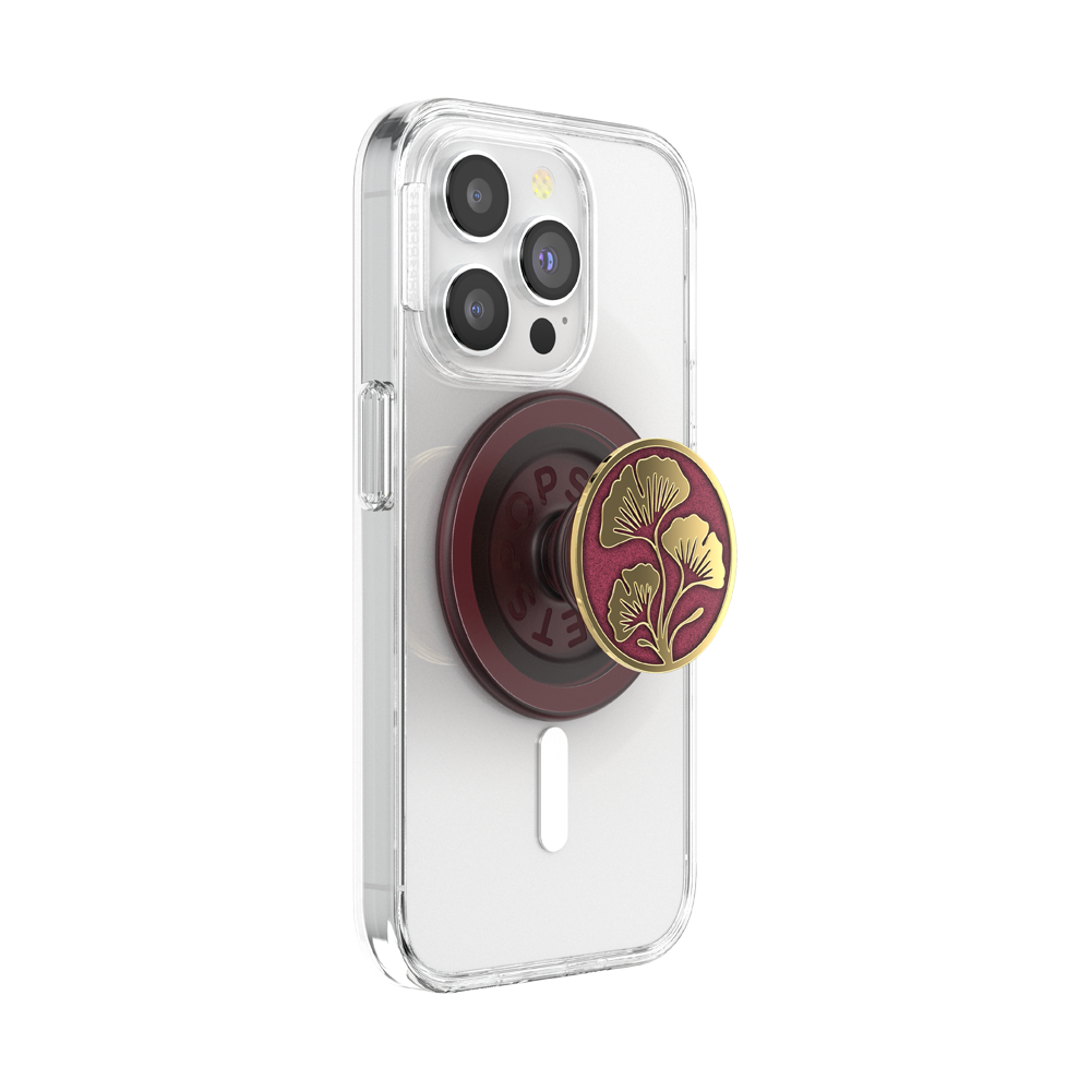 Enamel Ginkgo Oxblood — MagSafe PopGrip - US 23844