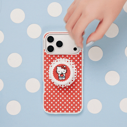 Cherry Red Polka Dot — iPhone 14 MagSafe Case - US 33698