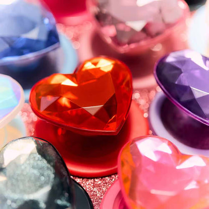 Crystal Heart Black Glitter —  MagSafe PopGrip - US 71755