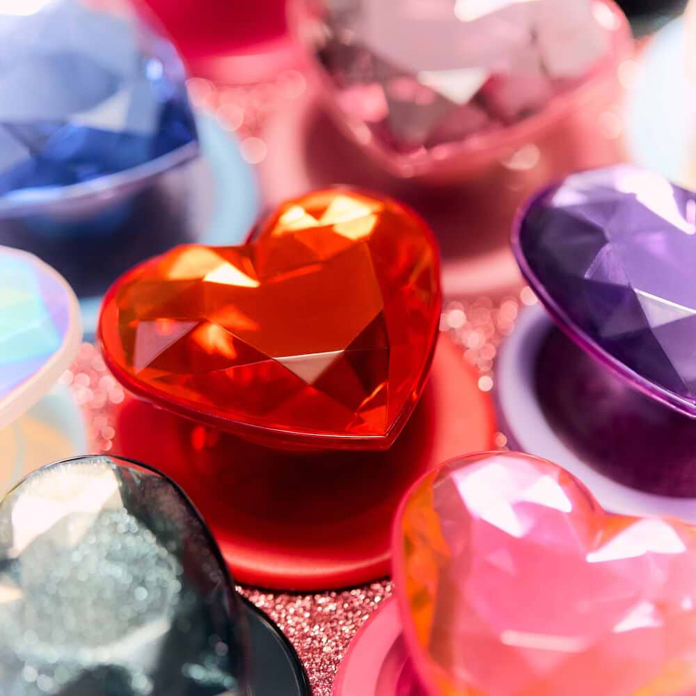 Crystal Heart Neon Pink —  MagSafe PopGrip - US 07912