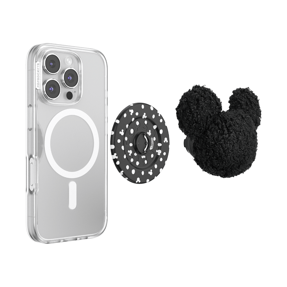 Plush Mickey Black — MagSafe PopGrip - US 97525