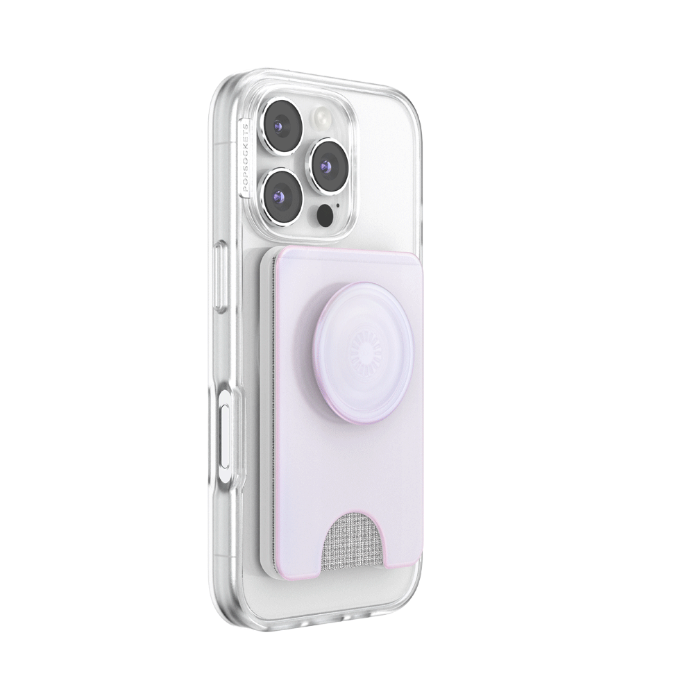 Opalescent White — MagSafe Kick-Out PopWallet+ & Stand - US 01514