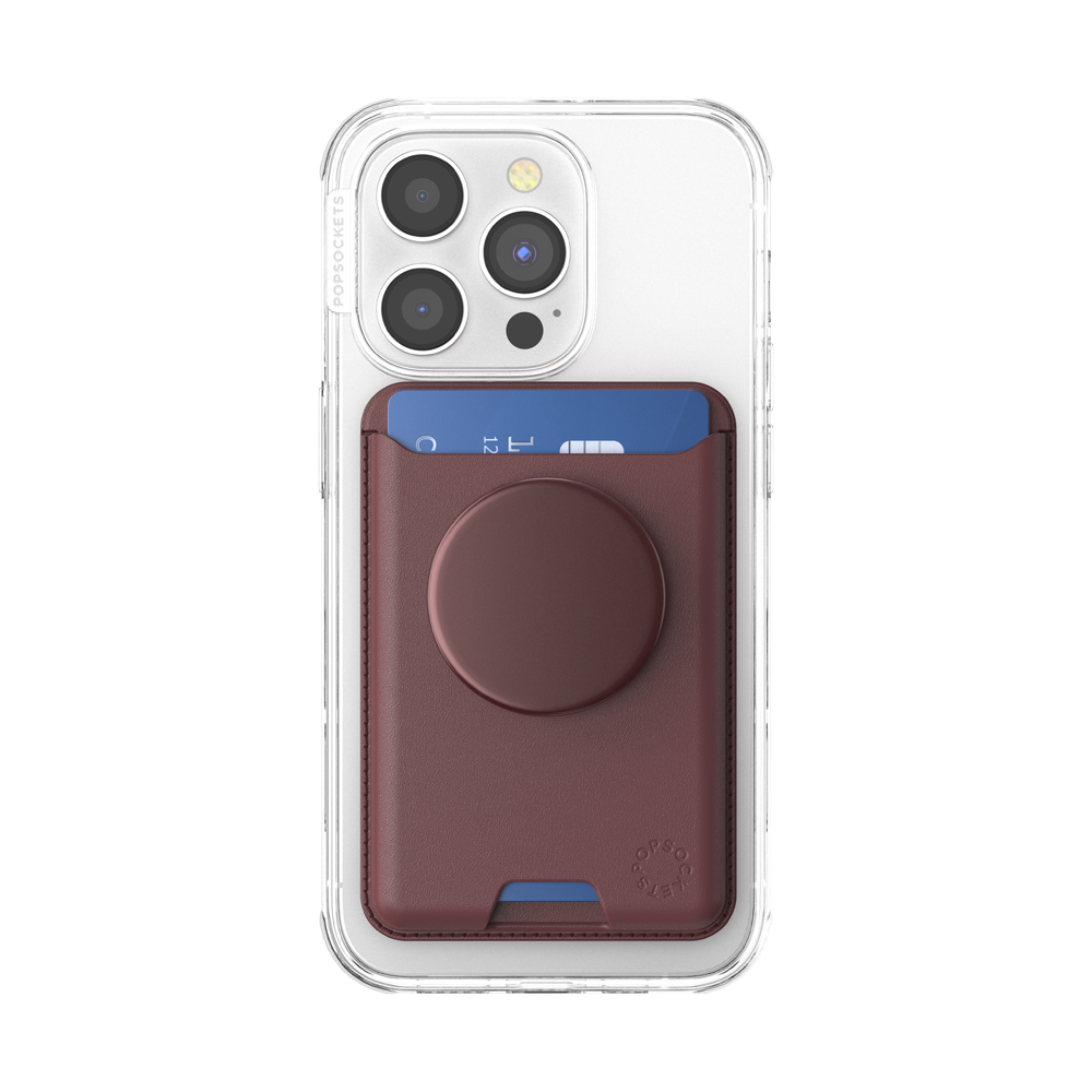 Aluminum Oxblood — Softgoods MagSafe PopWallet+ - US 26782
