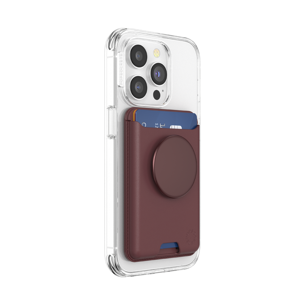 Aluminum Oxblood — Softgoods MagSafe PopWallet+ - US 63926
