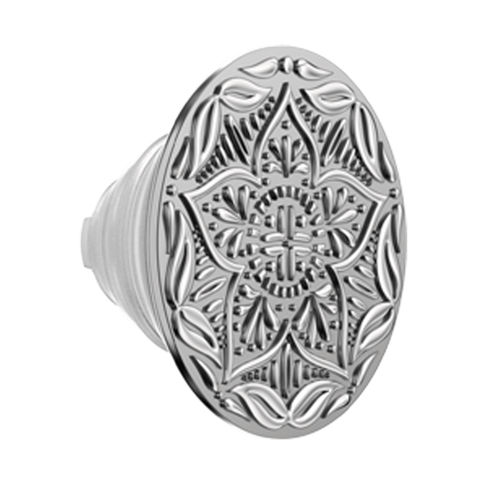 Enamel Silver Mandala — MagSafe PopGrip - US 50136