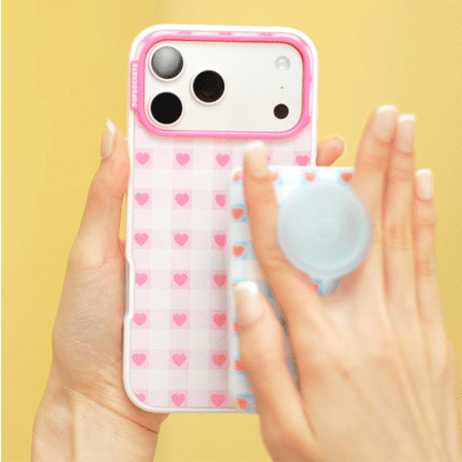 Blush Gingham — iPhone 14 MagSafe Case - US 85935